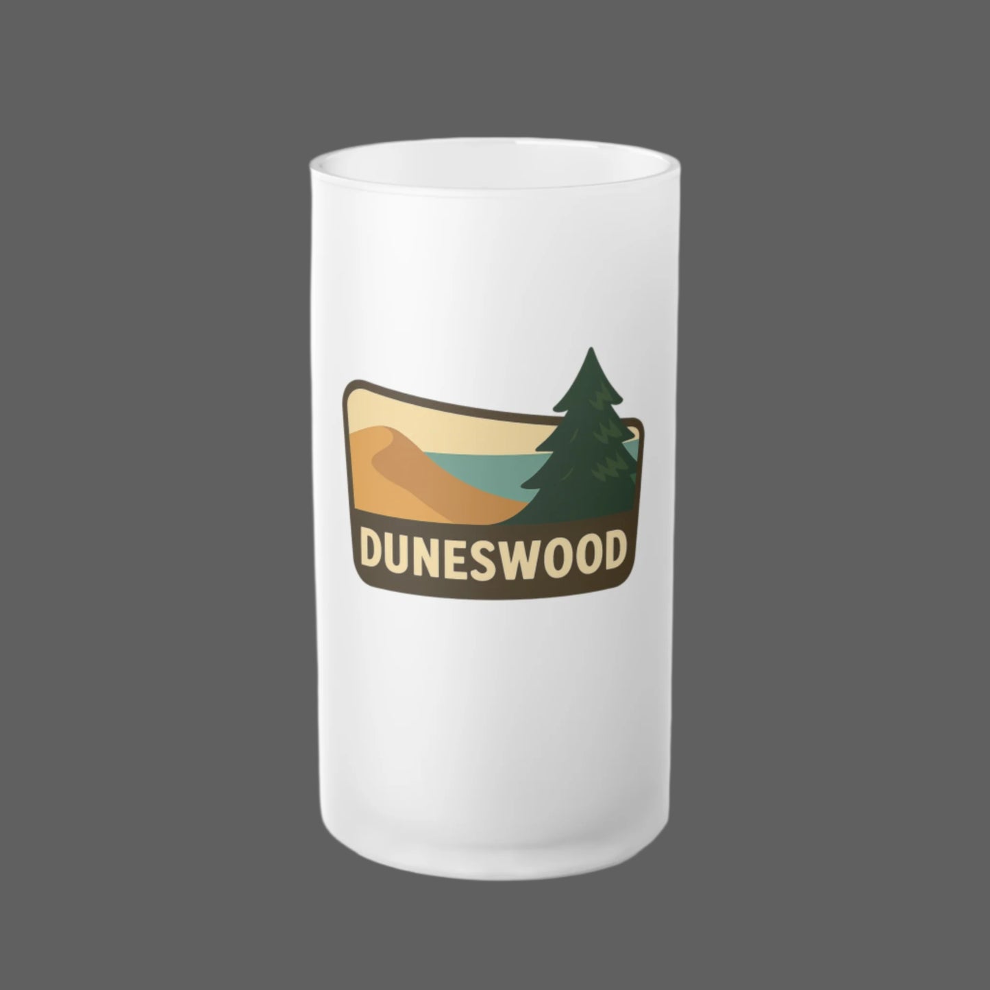 Duneswood Cabin Collection Frosted Glass Beer Mug