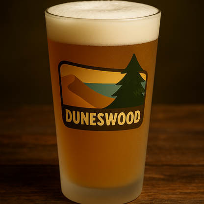 Duneswood Cabin Collection Frosted Pint Glass, 16oz